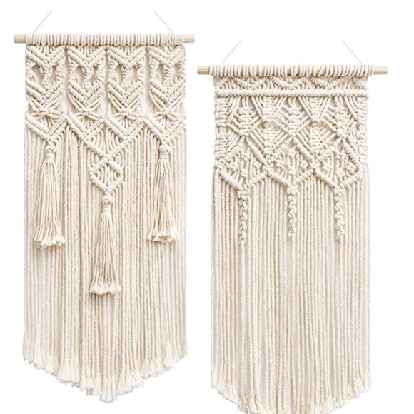 Free People Other - Free People 2 Pcs Macrame Boho Woven Wall Hanging